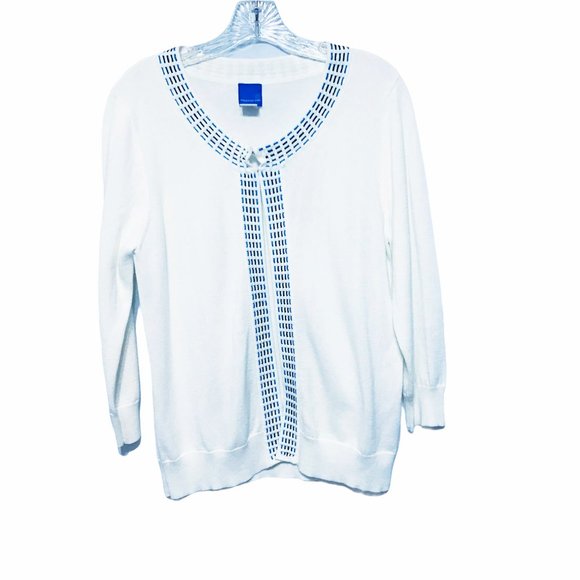 Sapphire Star Sweaters - Sapphire Star Medium Embroidered Cardigan